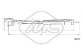 Metalcaucho 82759 - CABLE CUENTAKILOMETROS 504 ALL MM.?2