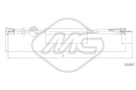 Metalcaucho 82760 - CABLE CUENTAKILOMETROS 405 ALL-405 T