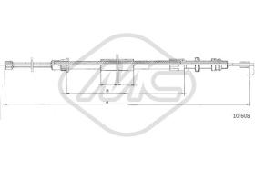 Metalcaucho 82767 - CABLE FRENO 305 ALL DX/SX-RH/LH
