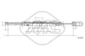 Metalcaucho 82794 - CABLE FRENO 504 CAMIONETTE DX-RH