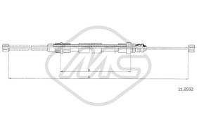Metalcaucho 83040 - CABLE FRENO R 19 TR-GTR DX/SX-RH/LH
