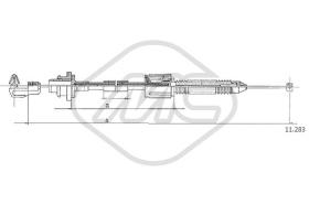 Metalcaucho 83178 - CABLE ACELERADOR CLIO 1,4