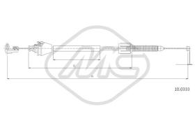 Metalcaucho 83190 - CABLE ACELERADOR LAGUNA 2,0