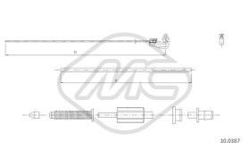 Metalcaucho 83200 - CABLE ACELERADOR CLIO I-II ALL