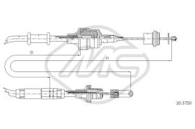 Metalcaucho 83206 - CABLE EMBRAGUE 900 4CYL ALL-6CYL ALL