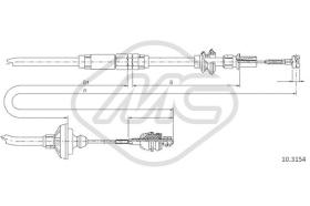 Metalcaucho 83231 - CABLE EMBRAGUE CORDOBA 1,6-1,8 TDS 90C