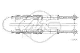 Metalcaucho 83243 - CABLE FRENO MARBELLAALL