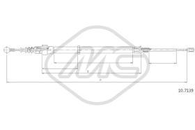 Metalcaucho 83251 - CABLE FRENO IBIZA ALL(DISC BRAKE)DX/