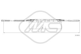 Metalcaucho 83283 - CABLE FRENO FELICIA ALL DX/SX-RH/LH