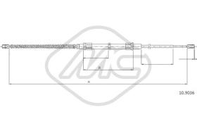 Metalcaucho 83286 - CABLE FRENO OCTAVIA ALL DX/SX-RH/LH