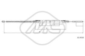 Metalcaucho 83290 - CABLE FRENO FAVORIT 1,3 135-135X/LX/