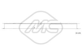 Metalcaucho 83295 - CABLE ACELERADOR 105-110-120(SOLO