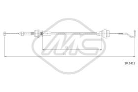 Metalcaucho 83297 - CABLE ACELERADOR FAVORIT NUOVO MOD.(N