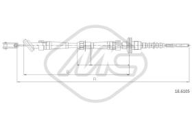 Metalcaucho 83314 - CABLE EMBRAGUE BALENO ALL
