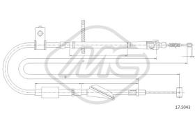 Metalcaucho 83344 - CABLE FRENO IGNIS ALL DX-RH