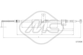 Metalcaucho 83349 - CABLE FRENO SAMURAI SJ413 ALL SX-LH