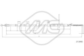 Metalcaucho 83358 - CABLE FRENO GRANDVITARA ALL 5DOORS SX-