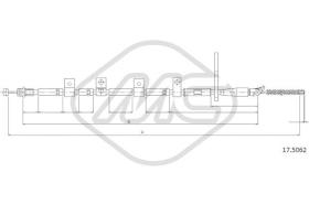 Metalcaucho 83359 - CABLE FRENO GRANDVITARA ALL 3DOORS DX-