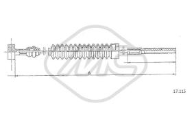 Metalcaucho 83389 - CABLE FRENO COROLLA AE92/CE90/EE90 ALL