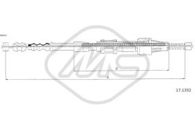 Metalcaucho 83415 - CABLE FRENO TERCEL AL25-4WD DX-RH