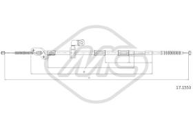 Metalcaucho 83517 - CABLE FRENO RAV4 5DOORS SX-LH