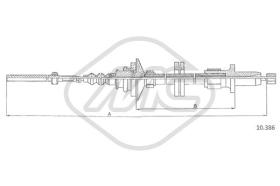 Metalcaucho 83543 - CABLE EMBRAGUE 440 GL-GLT-TURBO