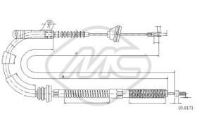 Metalcaucho 83574 - CABLE FRENO 940-960 ALL SX-LH