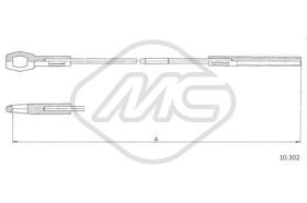 Metalcaucho 83607 - CABLE EMBRAGUE 1200-1300-1600 KAFER