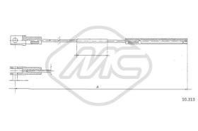 Metalcaucho 83610 - CABLE EMBRAGUE TRANSPORTER(36HP)