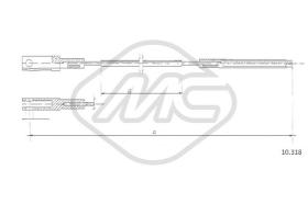 Metalcaucho 83615 - CABLE EMBRAGUE TRANSPORTER 2,0