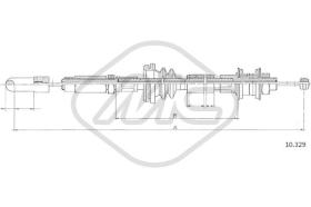 Metalcaucho 83619 - CABLE EMBRAGUE LT ALL
