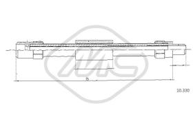 Metalcaucho 83628 - CABLE EMBRAGUE 1200-1300 KAFER