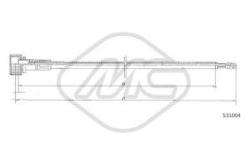 Metalcaucho 83645 - CABLE CUENTAKILOMETROS 1303 KAFER MM.?