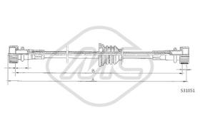 Metalcaucho 83664 - CABLE CUENTAKILOMETROS 1300 MM.??280