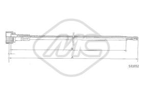 Metalcaucho 83665 - CABLE CUENTAKILOMETROS 1300 MM.?1050