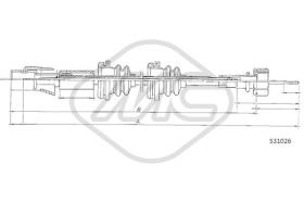 Metalcaucho 83684 - CABLE CUENTAKILOMETROS GOLF ALL AUTOTR