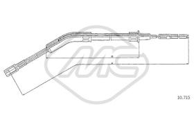 Metalcaucho 83694 - CABLE FRENO 1302 KAFER