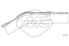 Metalcaucho 83695 - CABLE FRENO 1303 KAFER