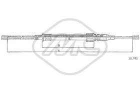 Metalcaucho 83717 - CABLE FRENO POLO/DERBY