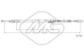 Metalcaucho 83732 - CABLE FRENO LT 28/552,4 DS-TDS CH.295