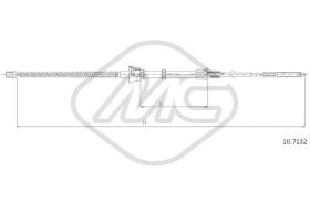 Metalcaucho 83738 - CABLE FRENO IBIZA DX/SX-RH/LH