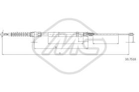 Metalcaucho 83764 - CABLE FRENO A3 ALL DX/SX-RH/LH