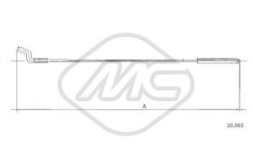 Metalcaucho 83782 - CABLE ACELERADOR 1200 KAFER