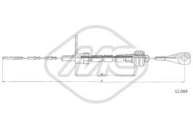 Metalcaucho 83813 - CABLE ACELERADOR TRANSPORTER DIESEL