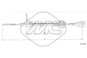 Metalcaucho 83814 - CABLE ACELERADOR TRANSPORTER DIESEL