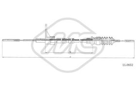 Metalcaucho 83819 - CABLE ACELERADOR TRANSPORTER 2,0