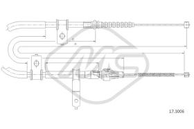 Metalcaucho 83869 - CABLE FRENO FEROZA 1,6 EL11 4WD DX-R
