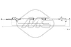 Metalcaucho 83870 - CABLE FRENO TERIOS ALL SX-LH