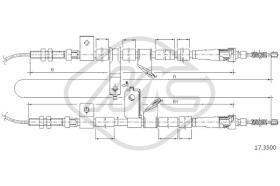 Metalcaucho 83904 - CABLE FRENO TICO ALL