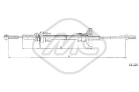 Metalcaucho 83919 - CABLE EMBRAGUE VOYAGER ALL